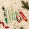 5Pcs/Set 4-color Ballpoint Pen Study Stationery Gifts Christmas Learning Gift Box  Writing Supplies
