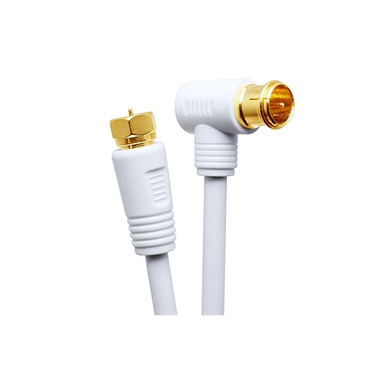 TARO'S Antenna Cable 3M, 4K/8K Broadcasting (3224MHz) Compatible, S-4C-FB 4C Coaxial Cable, Terrestrial Digital/BS/CS/CATV Broadcasting Compatible,