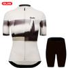 Abbigliamento da Ciclismo da Donna Estivo Manica Corta Set Maglia da Ciclismo Traspirante Mountain Bike Abbigliamento da Ciclismo Triathlon Uniforme da Bici
