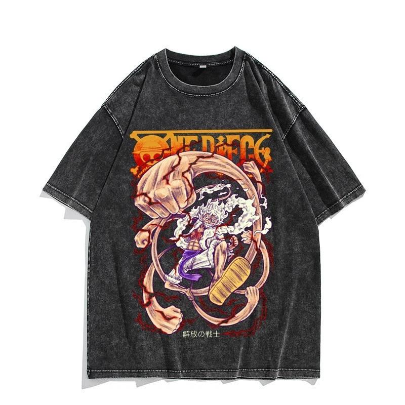 One Piece Luffy Gear 5 Anime Manga T-Shirt Tee Undershirt Cotton 2XL