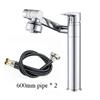 Nice 1080° Swivel Bathroom Sink Faucet Basin Faucet Mixer Deck Mounted Splash Proof Water Tap Shower Head Aerators Tapware PIPE x 2