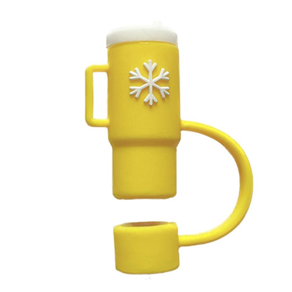 Silicone Straw Topper Splash Proof Straw Dust Cap Drinkware Straw Cover  Straw Decoration