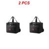 2PCS Picnic Bag Easy To Carry Portable Picnic Bag Navy Oxford Cloth Lunch Bag Storage Supplies Large Capacity Insulation Bag