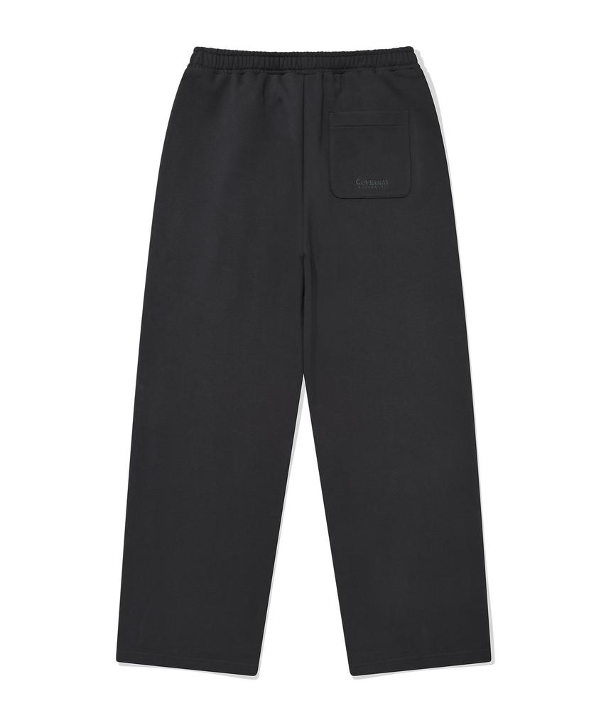 COVERNAT One-Pleat Semi-Wide Fit Sweatpants Charcoal