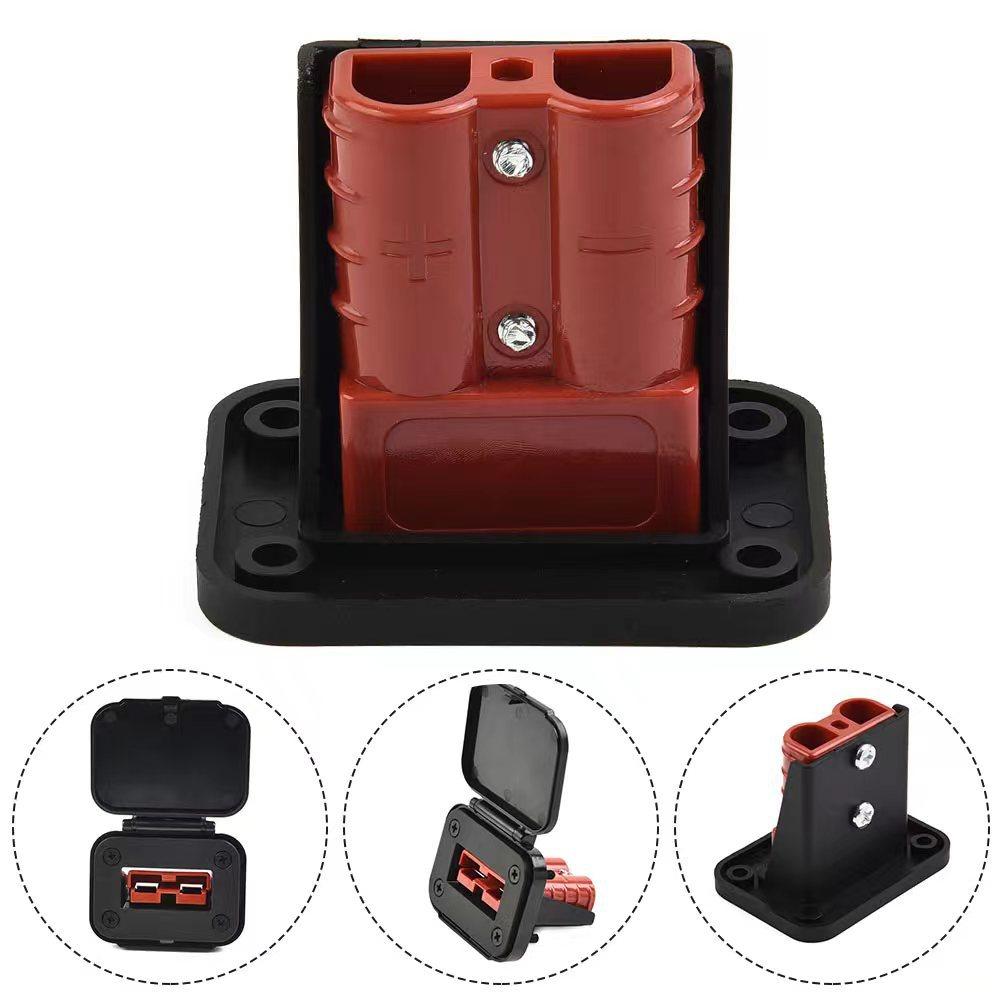 2pcs 50A/120A/175A Cable Connectors Plug For Anderson Plug Connector Flush Mount Bracket Panel Cover For Caravan Camper