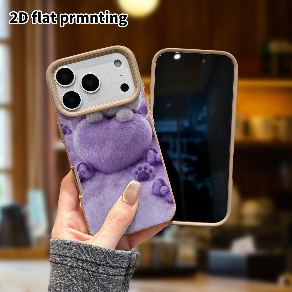 Phone Case: Lambskin 2D Flat Samsung Galaxy A34 A35 M05 M06 S20 S22 S21 FE Plus 5G Protective Case, Purple Bow, Christmas and Halloween Gift