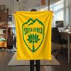 South Africa national football Printed Flannel Blanket, soft throw for bedroom sofa, washable,soccer fan merchandise, great gift.