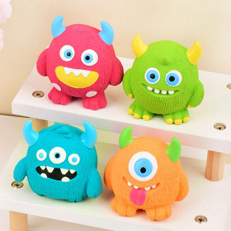 Dog Toys Cute Squeaky Pet Dog Interactive Chew Toy Puppy Bite Resistant Thorn Tooth Cleaning Toy Molar Chew Toy for Dog Supplies