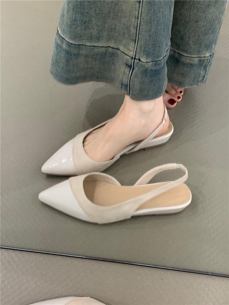

Gentle fairy wedge heel single shoes temperament elegant suede pointed head shallow mouth empty commuting single shoes 35 абрикосовый