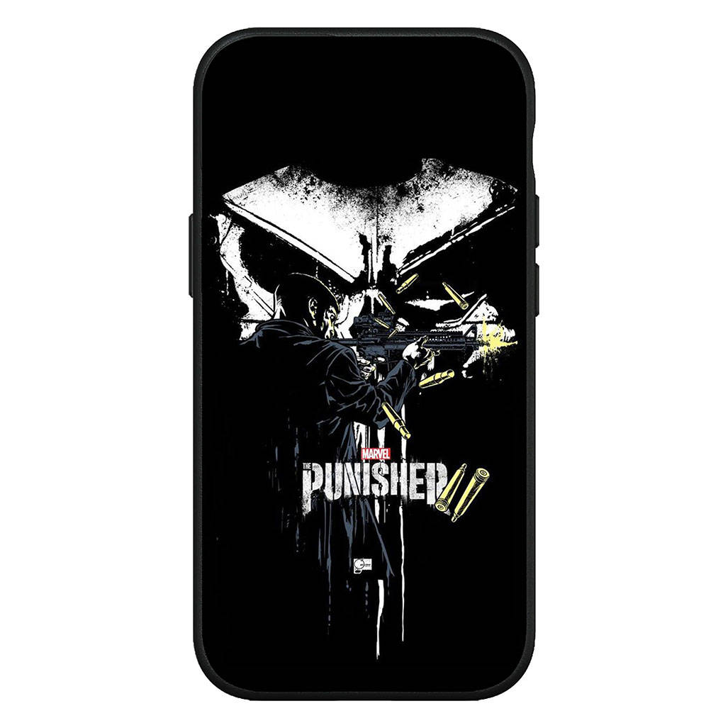 

для iPhone 16 15 X XR Samsung Galaxy S24 S23 Plus Xiaomi Redmi Note 13 12 11 Pro Max 9 10 14 OPPO Huawei Чехол Marvel Punishers Skull Phone Case for Redmi Note 13 4G болюс