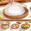 Chinese Style Rattan Woven Serving Basket Tray