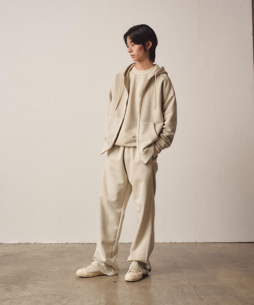 Ezio Raven Extension Hooded Zip-Up_Beige
