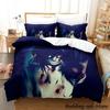 Jeff and Jane Creepypasta Bedding Set Single Twin Full Queen King Size Bed Set Adult Kid Bedroom Duvetcover Sets Anime