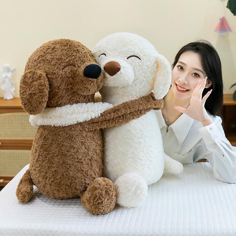 Embrace Dogs Couples Plush Toys Pillows Childrens Dolls Valentines Day Gifts