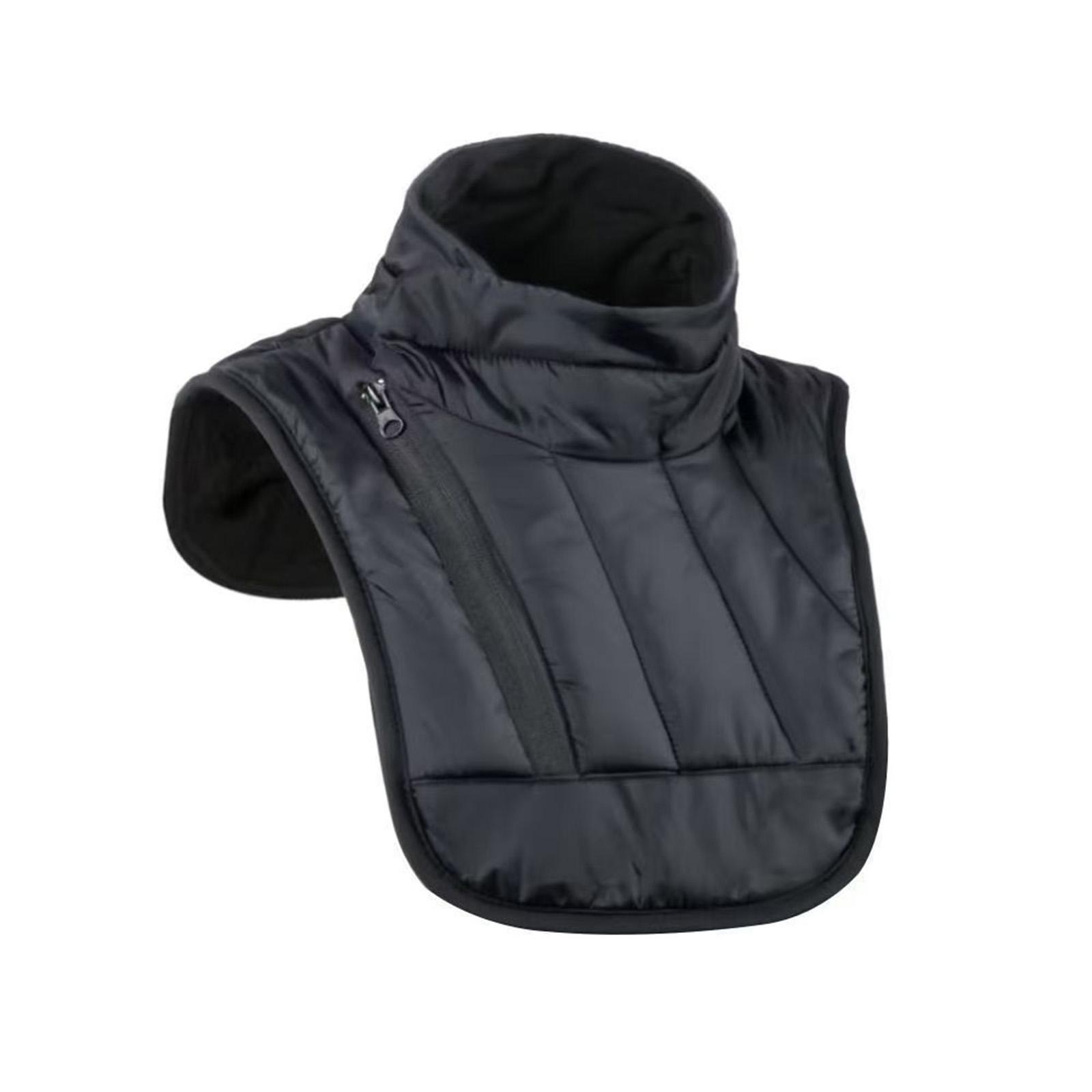 

Motorcycle Riders Thermal Vest Soft Fleece Lining Windproof Neck Cover Cold Weather Cycling Snow Sports Accessory A