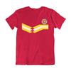 Mens NORTH MACEDONIA Retro Strip Style Football T-Shirt 2024 Tee Euro Shipping