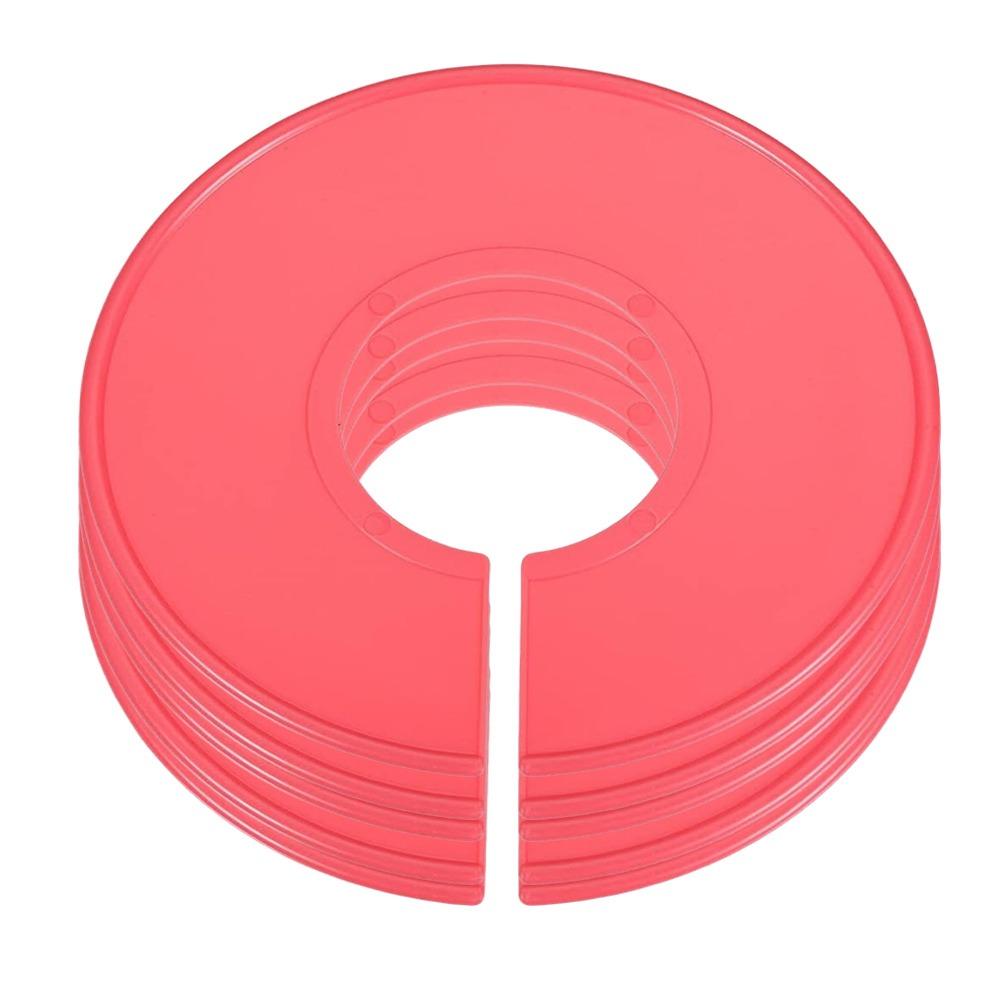 5Pcs Organizing Hangers Clothing Rack Size Dividers DIY Craft Round Garment Labels Wardrobe Separator Plastic