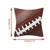 Vikama Sports-Themed Rugby And Basketball Decorative Square Cushion Cover, Suitable For Cars, Sofas, Offices, And Home Decor