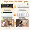 Dimmable Mirror Lights,2500mAh Rechargeable Under Cabinet LED,5W Makeup Light with 120 LEDs, Stick On Touch, Magnetic for Cabinet, Kitchen