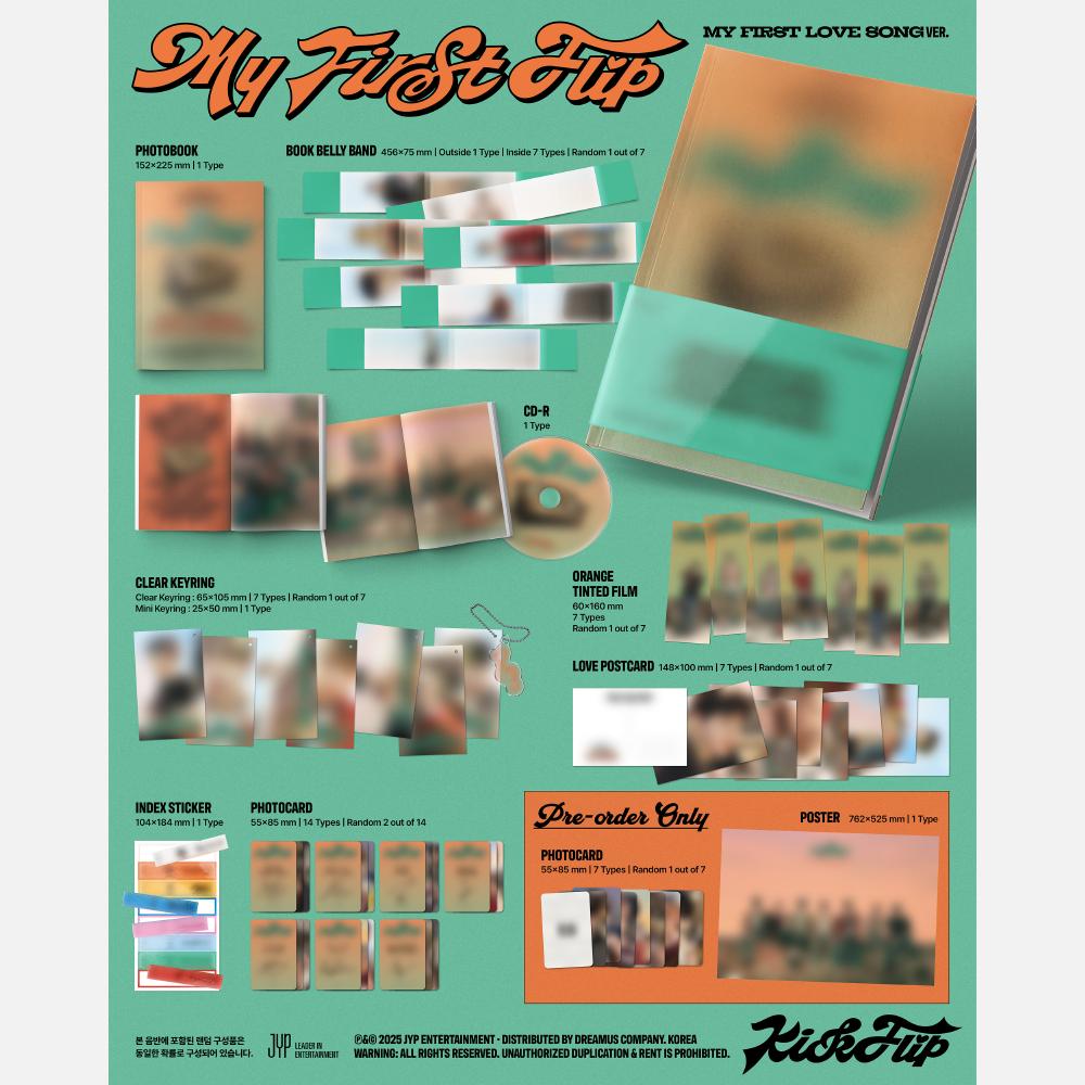 Pre-order KickFlip The 3rd Mini Album My First Flip Standard ver. & SHOP POB