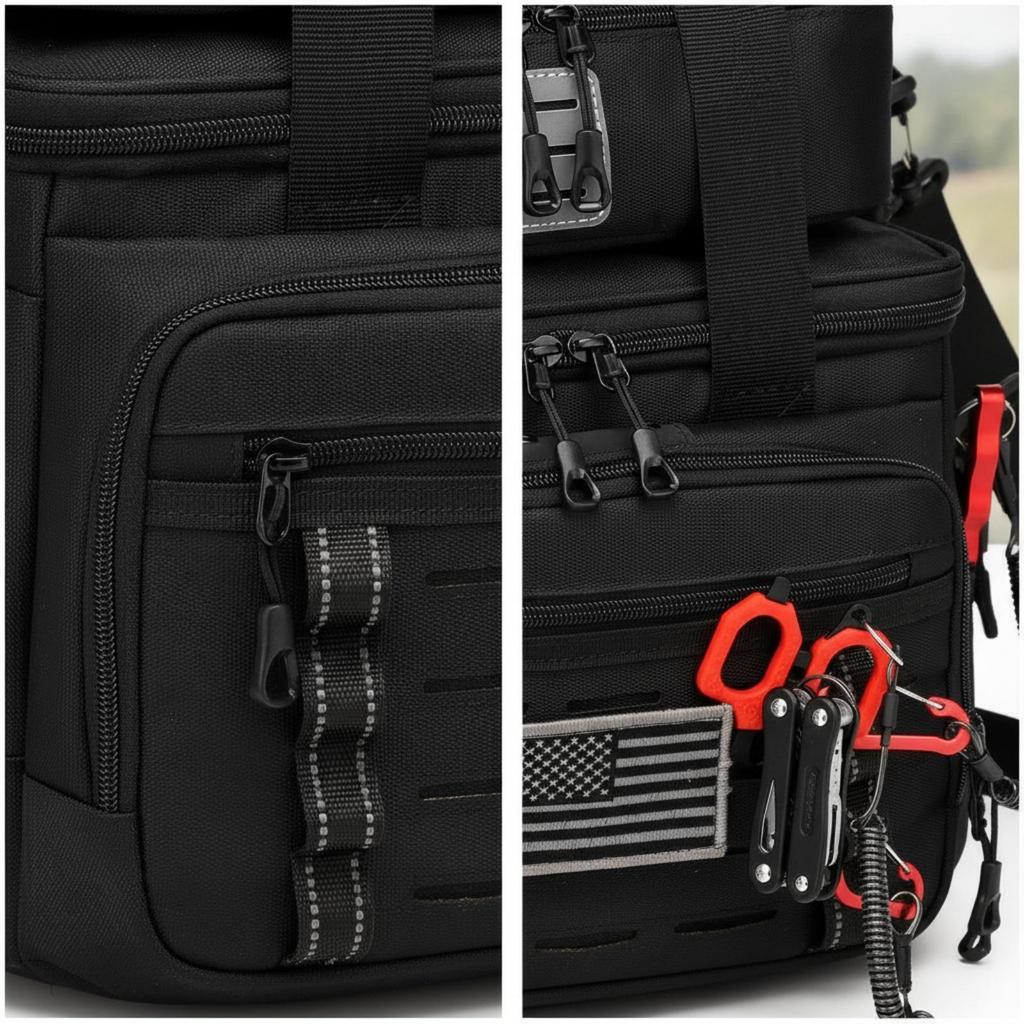 Fishing Tackle Bag Waterproof with Shoulder Strap SoftSided Angling Equipment Organizer