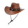 Western Cowboy Hat Costume Hat for Adults Photo Props Jazz Hat for Travel Beach Stage Performance Party Favor Music Festival