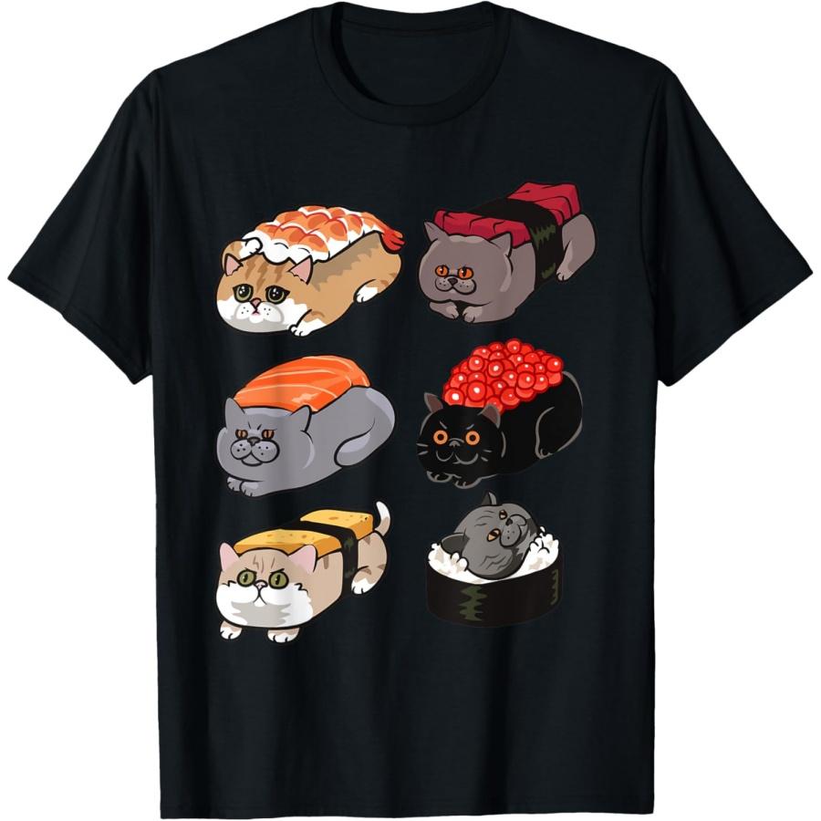

Sushi British Shorthair Cat T-Shirt XXXXXL чорний