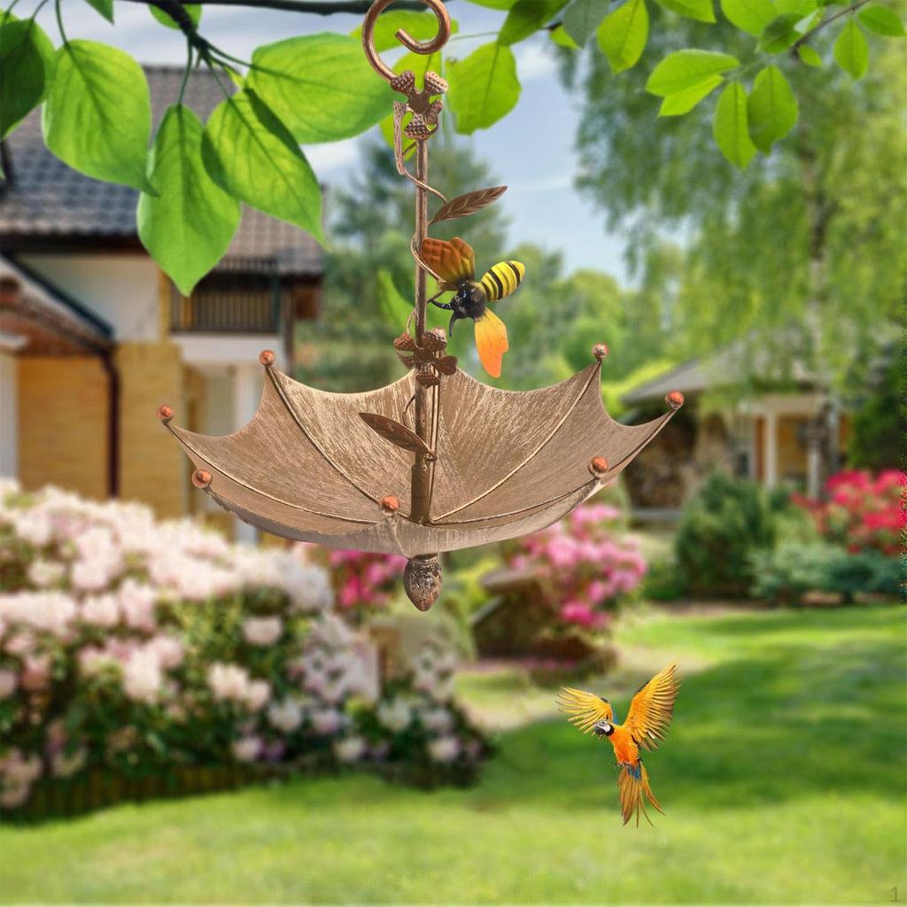 Bird Feeder for Outside ,Hanging Seed Catcher Tray, Umbrella Shape ,Platform Feeder,