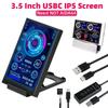 3.5 Inch IPS Computer Small Secondary Screen Full Viewing Angle USB-C Chassis Secondary Sub-Screen Computer Monitor