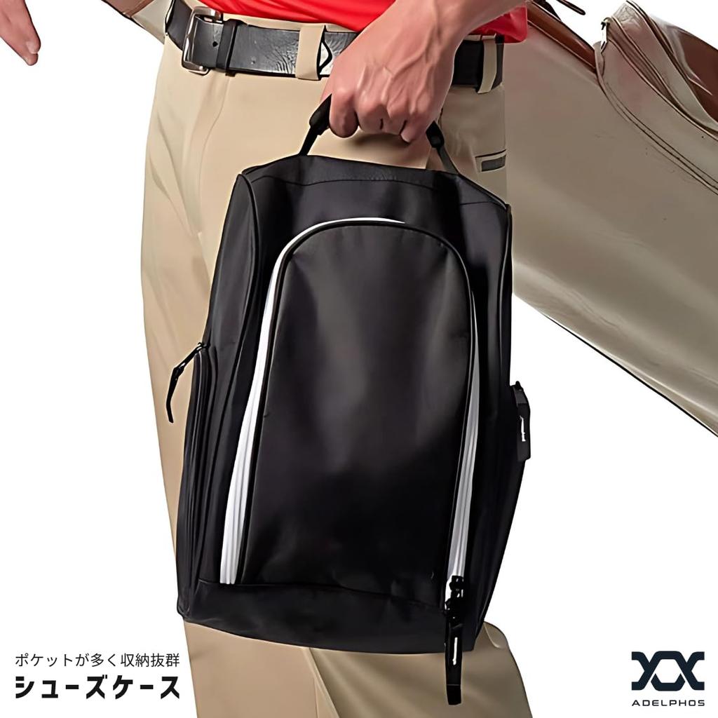 adelphos Shoe Case Golf Shoe Bag 1 Pair Pocket Mesh Men's Women's SHOES1 (1 piece)