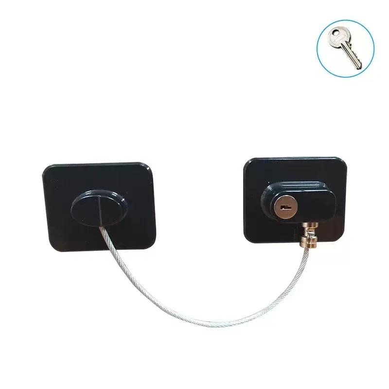 Baby Safe Refrigerator Lock with Key Code Lock Baby Safety Cabinet Lock Sliding Wardrobe Door Lock Home Limiter2028