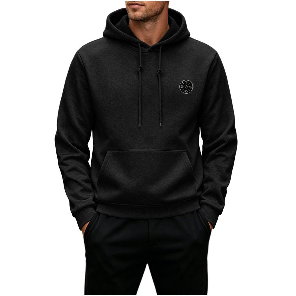 Men's Heated Hoodie with 9 Heating Zones and Round for Cold Outdoor Wear