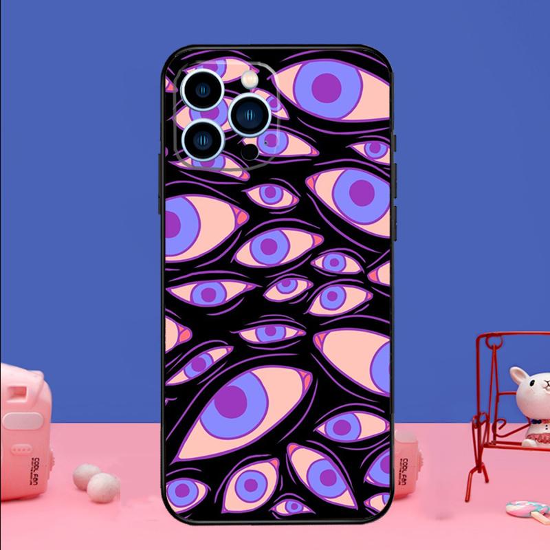 

Eyes Pattern Phone Case For iPhone 17 Air 16 15 14 11 12 13 Pro Max 13 mini 15 16 Plus 16e Bumper Cover iPhone 14 Pro