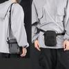 Pánská mini taška přes rameno Diagonal Straddle Bag Pasová taška Taška na mobilní telefon Multifunkční peněženka Vodotěsná a odolná proti krádeži.