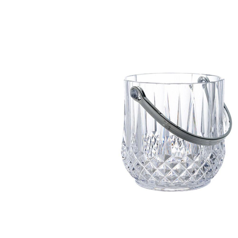 

Прочный Контейнер для льда с защитой от падения Съемная ручка Ведерко для шампанского Портативное ведерко для льда B