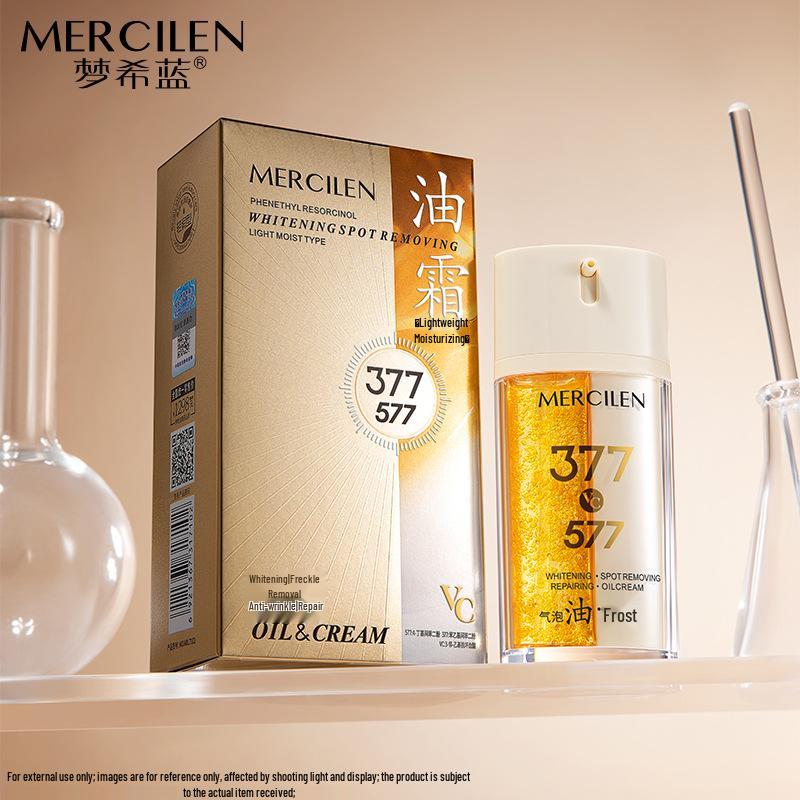 Mengxi Lan 377 Двухтрубный: Отбеливание, точечное восстановление, увлажнение, повышение упругости, против морщин. Пузырьковое масло и крем