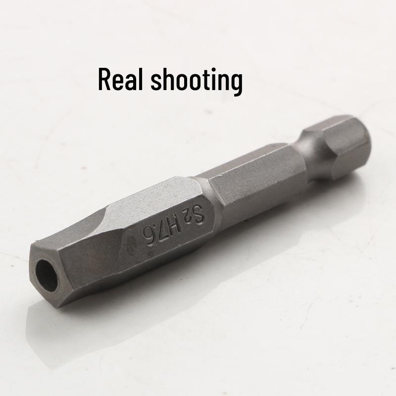 5-teiliges 5-Zahn 50mm sandgestrahltes S2 Sternschraubendreher-Bit-Set mit Mittelloch