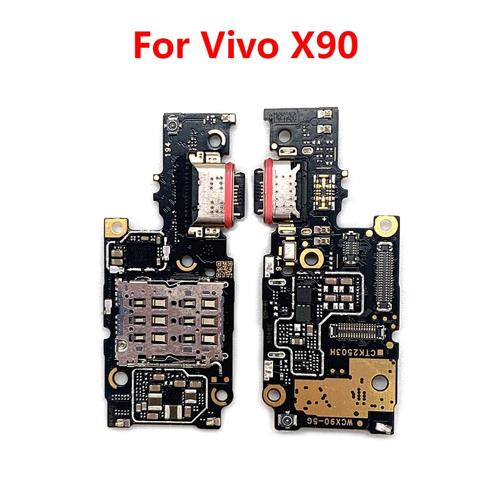 For Vivo X90 USB Charging Board Dock Port Microphone Module Flex Cable For X90