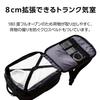 ELECOM Expandable Backpack, 15.6 inches, 27L (31L when expanded), Water-Repellent, High-Durability Zipper, Black, BM-BPEPBK