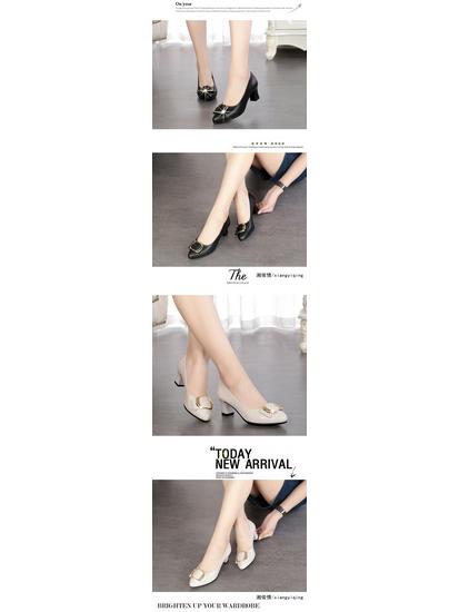 2020 Comfortable Soft Sole Leather Mid-Heel Shoes for Women and Seniors – Perfect for Spring and Autumn
