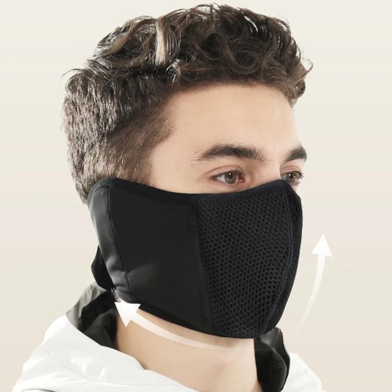 Winter Unisex Warm Fleece Mask Windproof Cycling Facemask Anti Dust Balaclava Reusable Outdoor Sports Thermal Headwear Mask