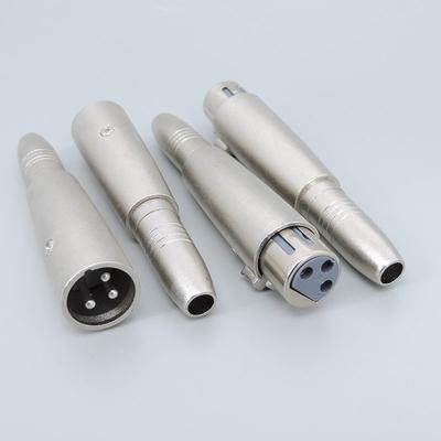 Mikrofon metalowy 6,35 mm 6,5 mm Mono żeńskie złącze jack do 3-stykowego męskiego żeńskiego wtyku XLR do 1/4-calowego kabla audio Adapter mikrofonowy a1