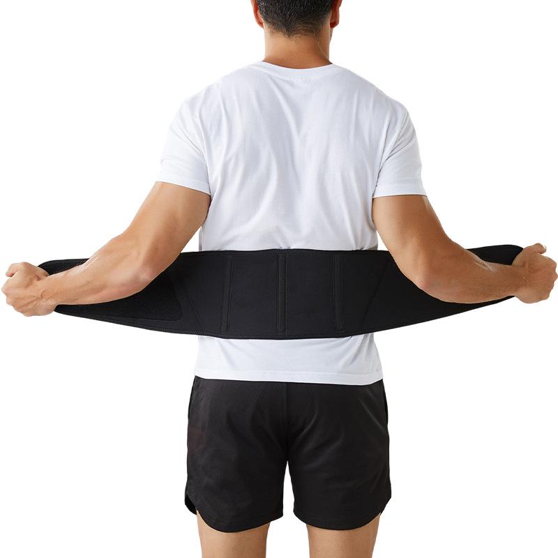 Unisex Three-Spring Lumbar Support: Breathable Weightlifting Waist Trainer for Fitness