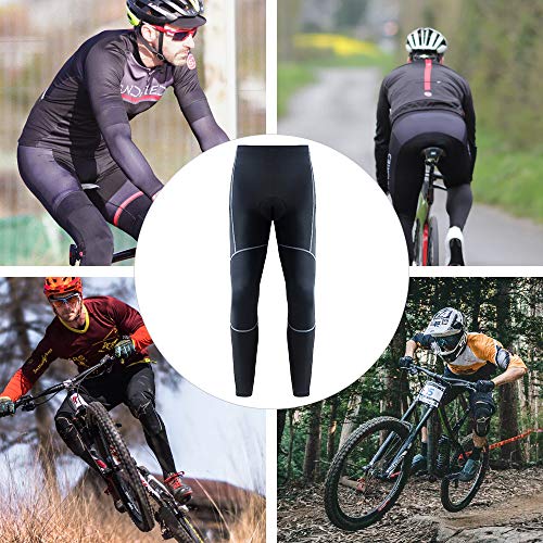 [CATENA] Men's Cycling Tights, Cycling Pants, Cycling Tights with 3D Pad, Pockets, Breathable, Sweat-wicking, Quick-drying