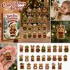 Advent Calendar Days Christmas Countdown 2D Acrylic Hanging Ornament for Holiday Decor