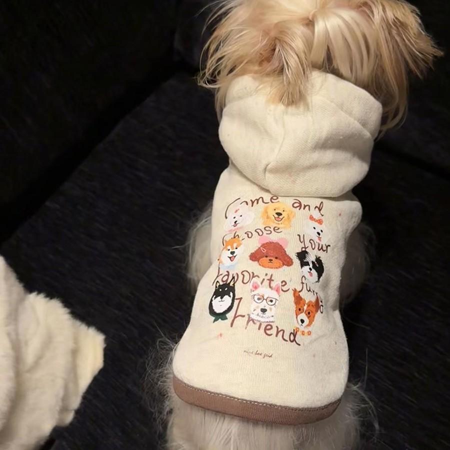 Pet Dog and Cat Fleece Hooded Sweater for Winter