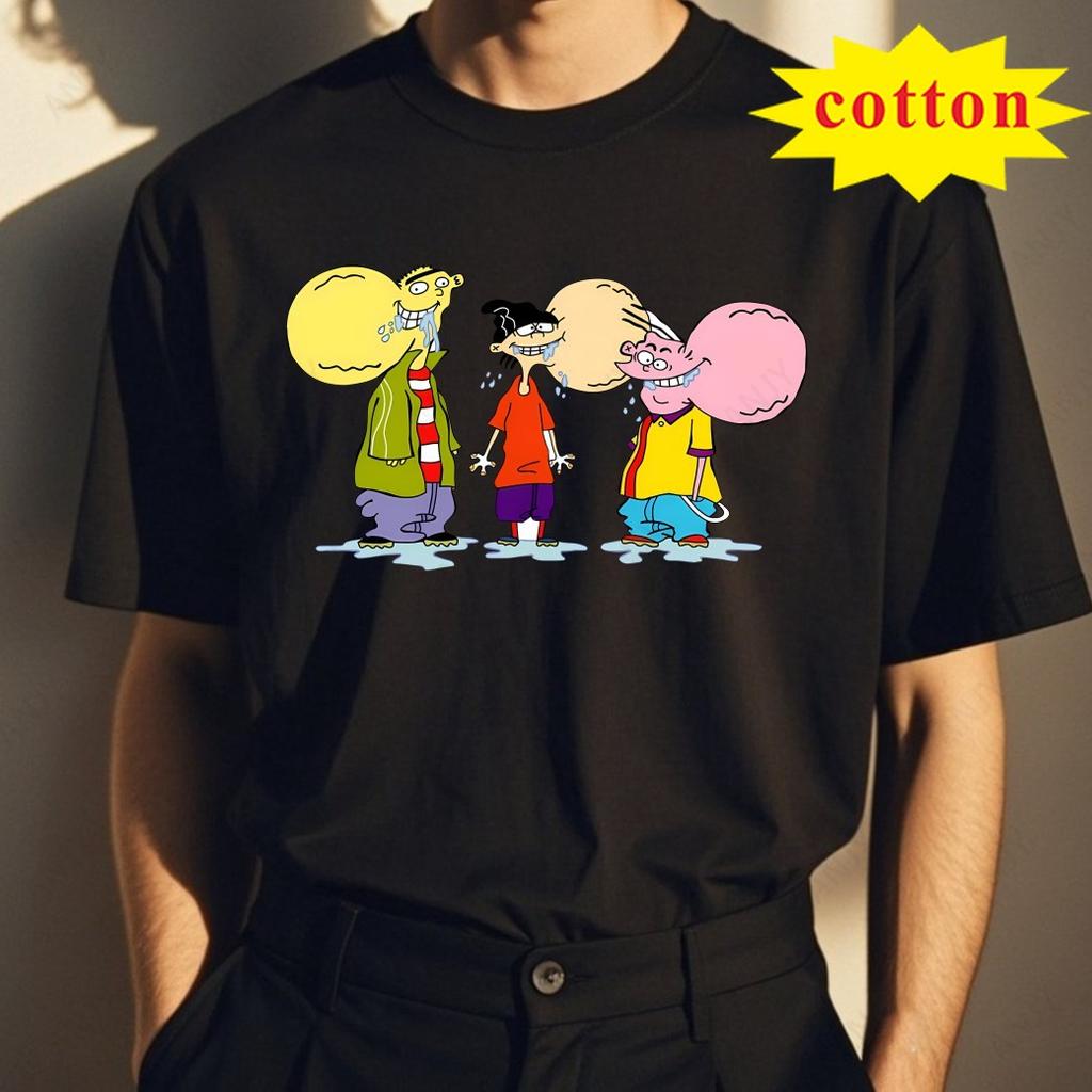 Ed Ed N Eddy Unisex bedrucktes T-Shirt Modisches lässiges und bequemes kurzärmeliges Oberteil aus reiner Baumwolle