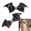 Gothic Devil Wing Hair Clip Side Clip Hairpins Women Hair Styling Accessories for Thin Hair 2000s Halloween Party Headwear