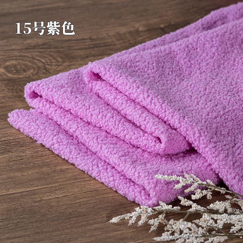 Teddy Plush Fabric Elasticity Soft By The Meter for Toys Pet Nest Cushion Handmade DIY Sewing Faux Lamb Fur Cloth Beige White