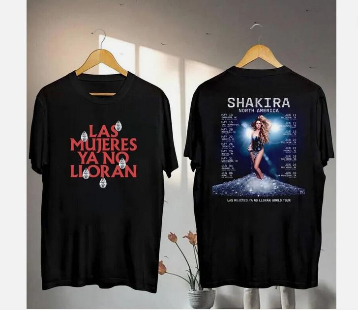 

2025 Shakira Las Mujeres Ya No Lloran Tour T-Shirt, Shakira Fan Gift Shirt S